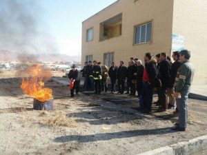 کارگاه آموزشی اصول پیشگیری از حوادث و شیوه های اطفاء حریق برگزار شد