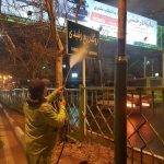 ساماندهی و شستشوی تابلوهای ترافیکی حوزه منطقه ۱