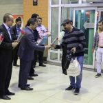 شهردار تبریز از اولین مسافران نوروزی استقبال کرد
