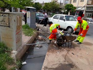 لایروبی سراسری کانال ها و آبروها با هدف جلوگیری از آبگرفتگی و آلودگی های زیست محیطی