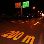 اجرای طرح علائم ترافیکی و فلش با رنگ دوجزئی در حد فاصل پل سرداران فاتح تا میدان جهاد