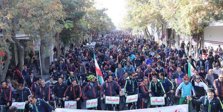 ۱۵ هزار نفر در بناب رکاب زدند/ برند عنوان شهر دوچرخه ایران متعلق به بناب