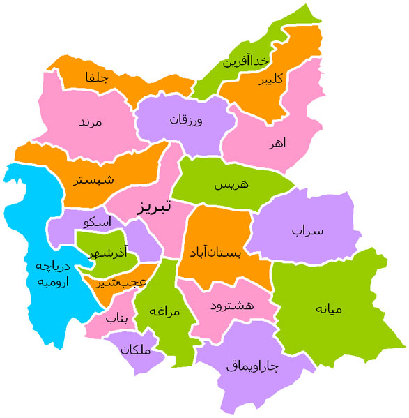 جزییات تغییرات جدید تقسیمات کشوری در آذربایجان شرقی اعلام
شد