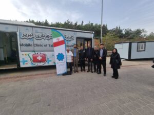 اسقرار کلینیک سیار در تفرجگاه عینالی