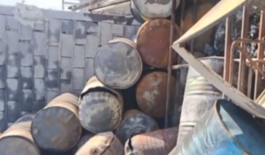 آتش سوزی انبار ضایعات در جاده تبریز – آذرشهر