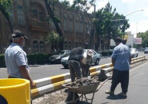 اصلاح هندسی خیابان ارتش جنوبی به منظور روان‌سازی ترافیک