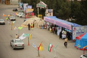 استقبال مسافرین و گردشگران از ایستگاه نوروزی بوستان کریمی مراغه‌ای