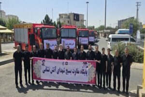 استقرار اکیپ‌های مجرب آتش‌نشانی شهرداری تبریز در موکب جنت‌الحسین(ع)